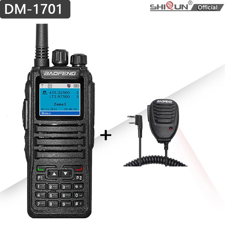 Baofeng DMR DM-1701 Walkie Talkie Open GD77 Dual Mode Analog/Digital Two Way Radio Tier1+2 Dual Time Slot Ham Dual Band FM Radio