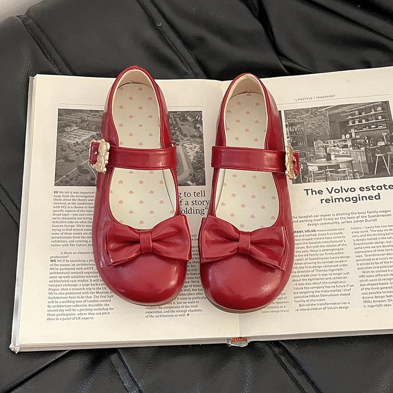 Модная обувь на танкетке из маленькой кожи, с круглым носком, с сумкой на носке, туфли-лодочки, женские, летние, в французском стиле, фея, универсальные, туфли Мэри Джейн, тренд