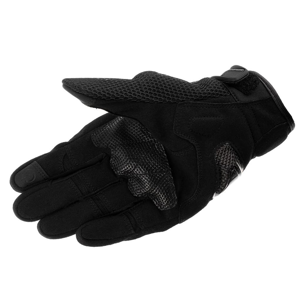 KOMINE Motorcycle Gloves Protective 3D Mesh Size L GK-2153 Gloves, Black,