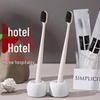 Disposable Soft Bristle Bamboo Charcoal Toothbrush for Adults - Ideal for Guests and Hotel Supplies