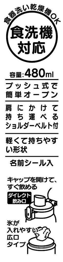 Пластиковая бутылка для воды Skater Rapunzel Disney 2020 Новый дизайн 480 мл PSB5SAN Детская