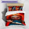 Chucky 3pcs Bedding Set Duvet Cover Closure Includes 1 Duvet Cover & 2 Pillowcases for All Seasons Bedroom Home Dorm Decor