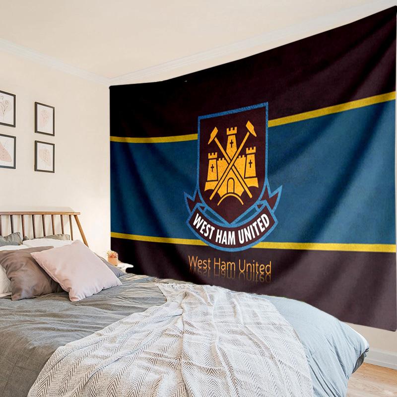 1PC West Ham United Tapestry Hanging for Bedroom,Livingroom, Playroom,Decor Art Room Wall Tapestry Holiday and Birthday Gifts