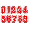 LYKX No Background Figures 0 1 2 3 4 5 6 7 8 9 Racing Number Helmet Racing Vinyl Decals Motorcycle Accessories Sticker