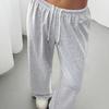 Women Sweatpants High Waisted Wide Leg Sport Pants Elastic Waistband Drawstring Stretchy Soft Breathable Workout Jogging Casual Pants Activewear