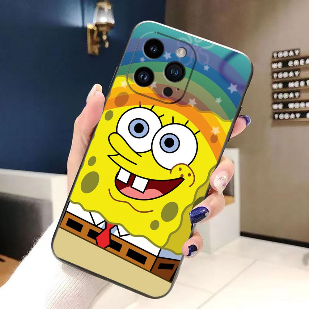 Чехол для телефона P-Патрик Звезда S-Губка Боб Для iphone Apple 17 AIR 16E 16 15 14 13 12 11 Pro XR Max 8 7 Plus ТПУ Чехол Оболочка