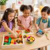 Wooden Fruit and Vegetable Chopping Box for Children' Kitchen