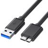 USB3.0 MicroB USB-кабель тип A, штекер - Micro тип B, штекер Быстрая передача данных и быстрая зарядка внешнего жесткого диска SSD Blu-ray BD-привода цифровой камеры Galaxy