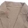 Женский приталенный пиджак из ткани с узором "Гленчек" (houndstooth) цвета Millefiori Brown, Осень/Зима 2026