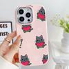 LZ8 Cartoon Cat Cute Art Soft Phone Case for Samsung S24 Ultra S23 Plus S21 FE A16 A54 A34 A52 A06 Infinix Hot 40 30i Lens Protection Shockproof Cover