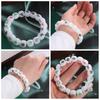 Elastic Chinese Mahjong Bracelet Handmade Acrylic Bead Hand Ring Vintage   Gift