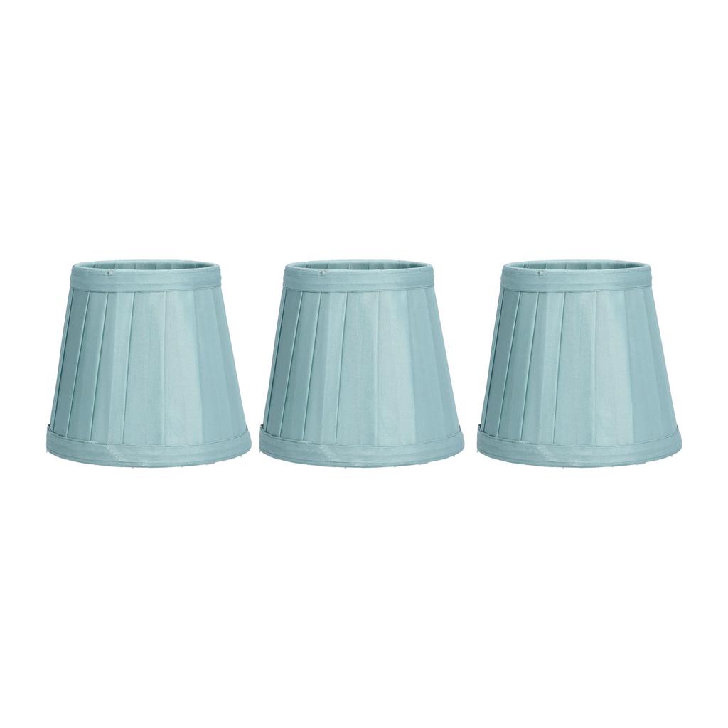 3PCS Cloth Lampshade E14 Clip On Fabric Lamp Cover for Chandelier Wall Lamp Office Home Decor