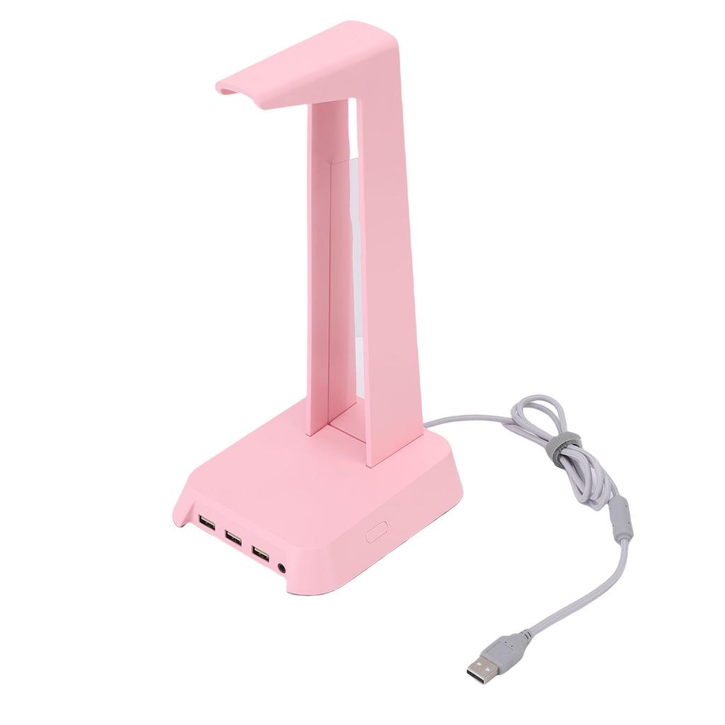 Игровой держатель для наушников с USB-портом, многофункциональный, с цветной подсветкой, настольный держатель для игровых наушников для дома