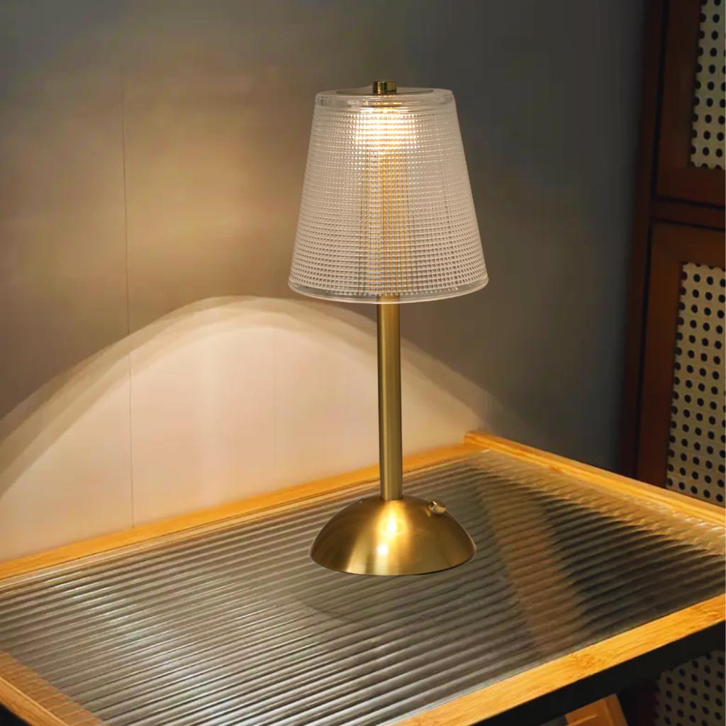 Регулируемая светодиодная хрустальная настольная лампа, сенсорное управление, регулировка трех цветов, с USB-зарядкой для домашнего декора и ночного освещения