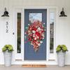 Christmas Wreath Candy Upside Down Tree Artificial Xmas Ornament Upside Down Artificial Christmas Tree for Front Door