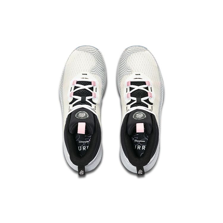 Under Armour Hovr Splash 1 Curry Simplified Round Toe Lace-Up Mid-Top Basketball Shoes Unisex Basketball Shoes White 3025370-100