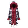 Womens Faux  Winter Jacket  Hooded Coat Fishtail Long Sleeves Overcoat Keep Warm
