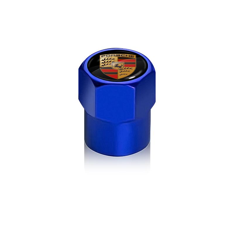 4pcs Automobile Tire Metal Valve Cover Anti-leakage Cover For Porsche 911 Cayenne Panamera Macan Boxster Carrera-GT 928 944 918-Spyder 968