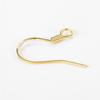 Gold-Plated S925 Sterling Silver U-Shaped Earrings with Bead Ear Hooks