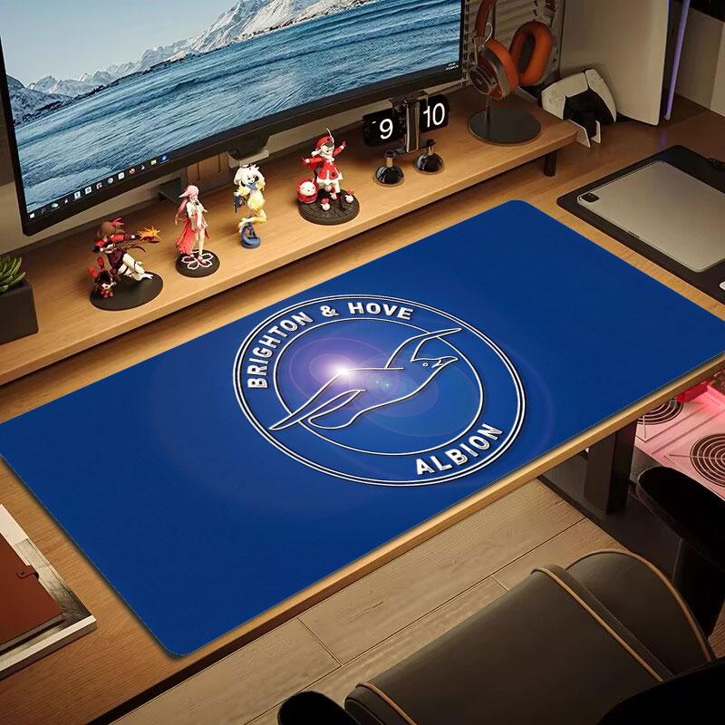 Brighton & Hove Albion Large Size Mouse Pad Large Gaming Table Cushion Non-slip Laptop Tablet Big Mousepad XXL Mat Mini PC Playmat With Lock edge