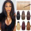 Натуральные скрытые секретные накладные волосы без заколок, синтетические наращивание волос, длинные прямые волосы из рыбьей линии