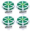 4 шт. Подвязки для растений 50 метров Зеленые проволочные скрутки со встроенным резаком для сада, двора, помещения