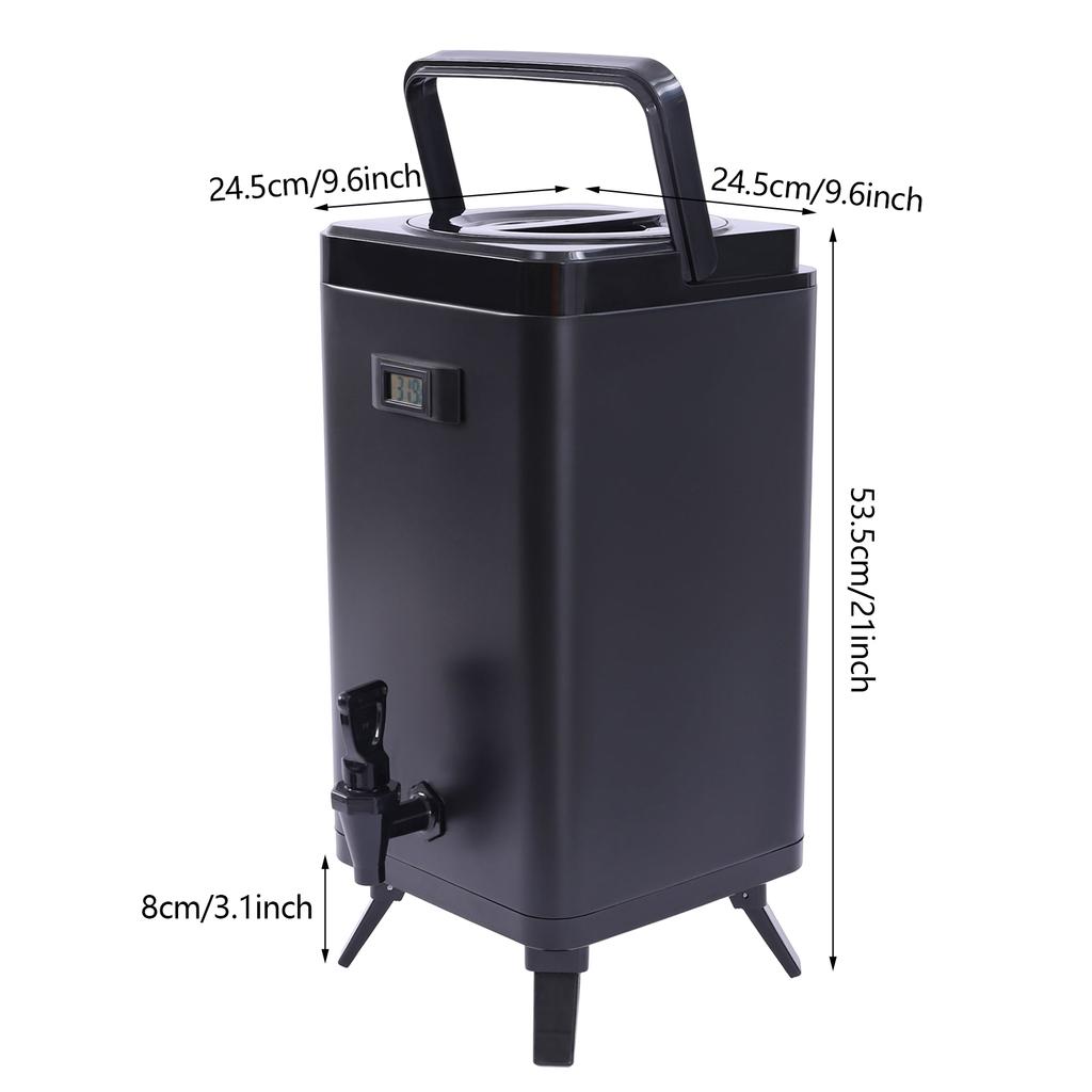 12 л Изолированный диспенсер для напитков с краном, 24 часа горячий/холодный термос, контейнер для больших напитков из нержавеющей стали для вечеринки, свадьбы, кафе