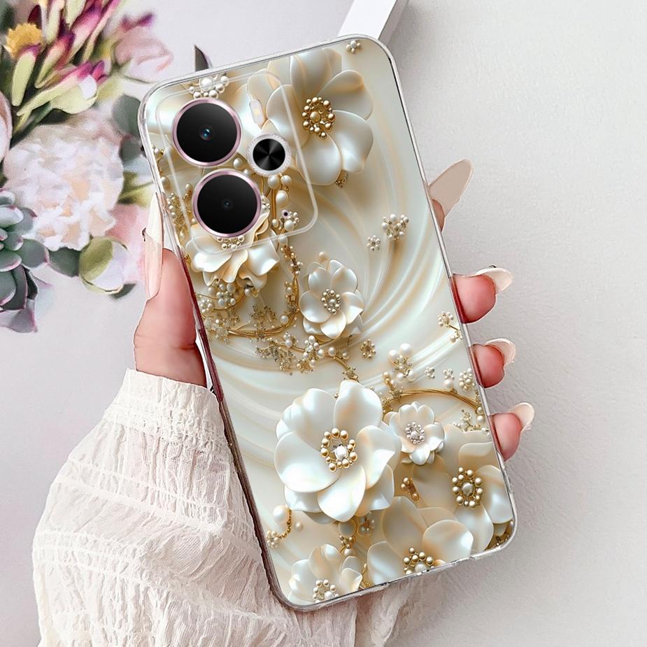 For Realme 14 5G Case RMX5075 Stylish Butterfly Painted Cover Silicone Case For Realme 14X 14 Realme14 T 14T 5G Soft Fundas Bags