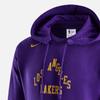 Nike Толстовка с капюшоном NBA Los Angeles Lakers с буквенным принтом, мужская фиолетовая DZ0039-504