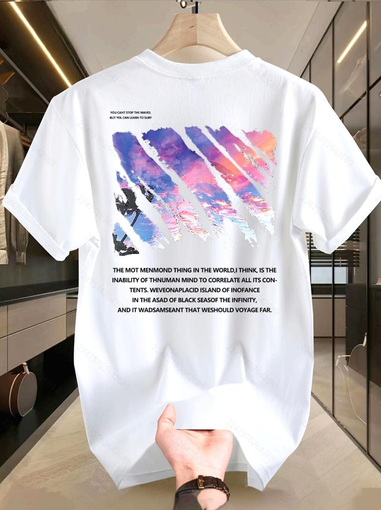 Voyage Black Sea Of Infinity Philosophical Oversized Tee