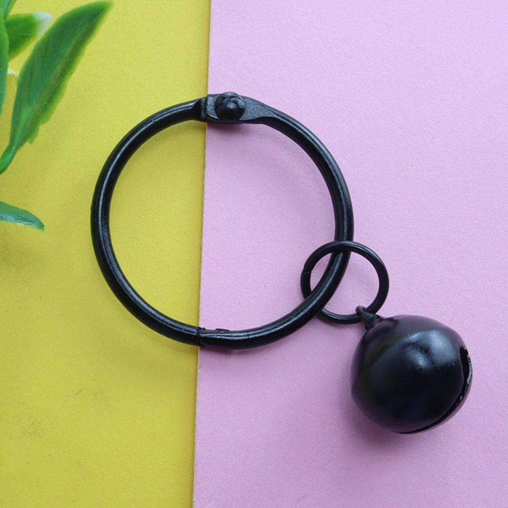 Cute Candy Colors Metal Bells Handmade Colorful Jingle Bell DIY Keychain Pendants Accessories for Decoration