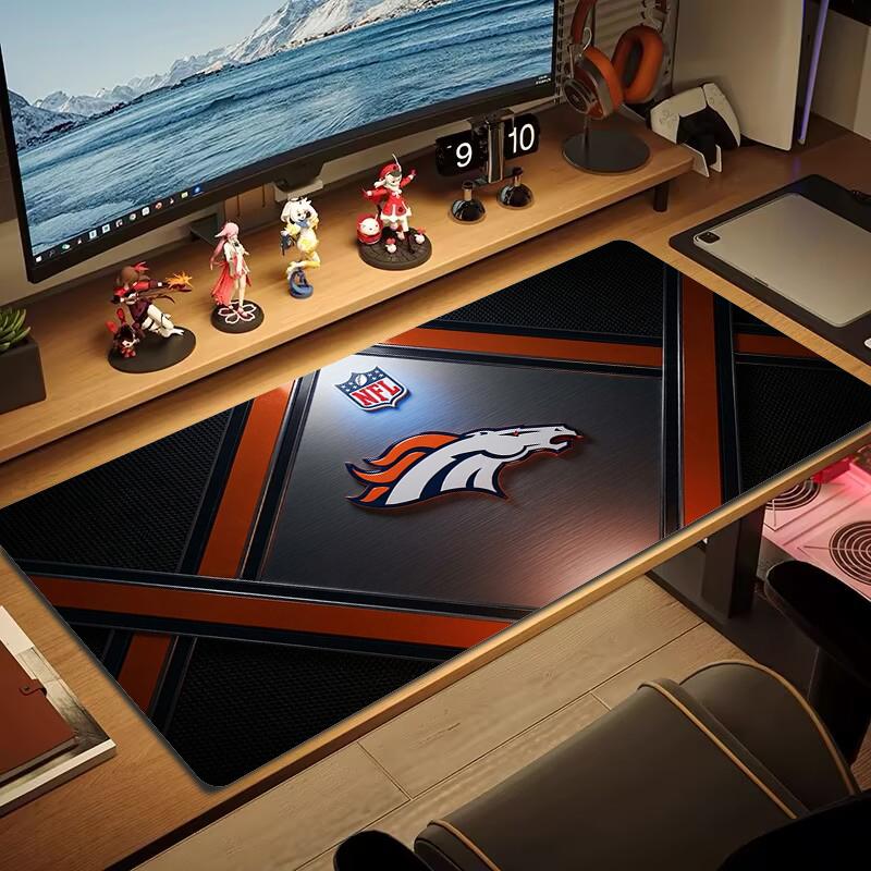 Коврик для мыши Denver Broncos Большой коврик для игрового стола Нескользящий коврик для ноутбука и планшета XXL Mini PC Игровой коврик с заблокированным краем