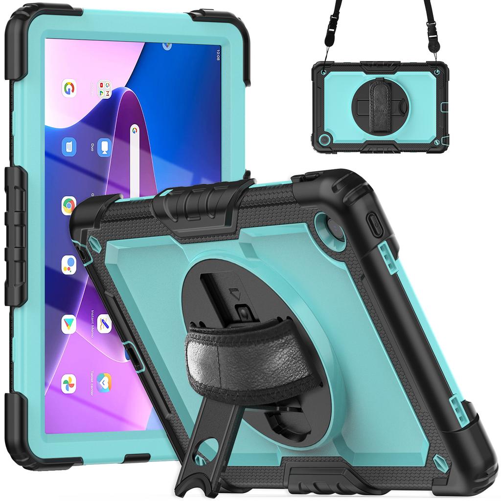 Case With Screen Protector For Lenovo Xiaoxin Pad 10.6 inch 2022 M10 Plus 3rd Gen TB125FU TB128FU 3-Layer Protection Armor Cover