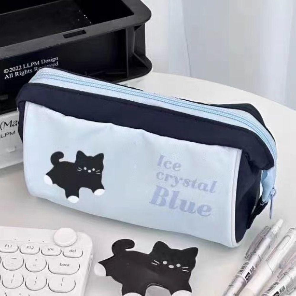 Large Capacity Pen Storage Bag Simplicity Pen Bag Pen Box Pencil Case Kids