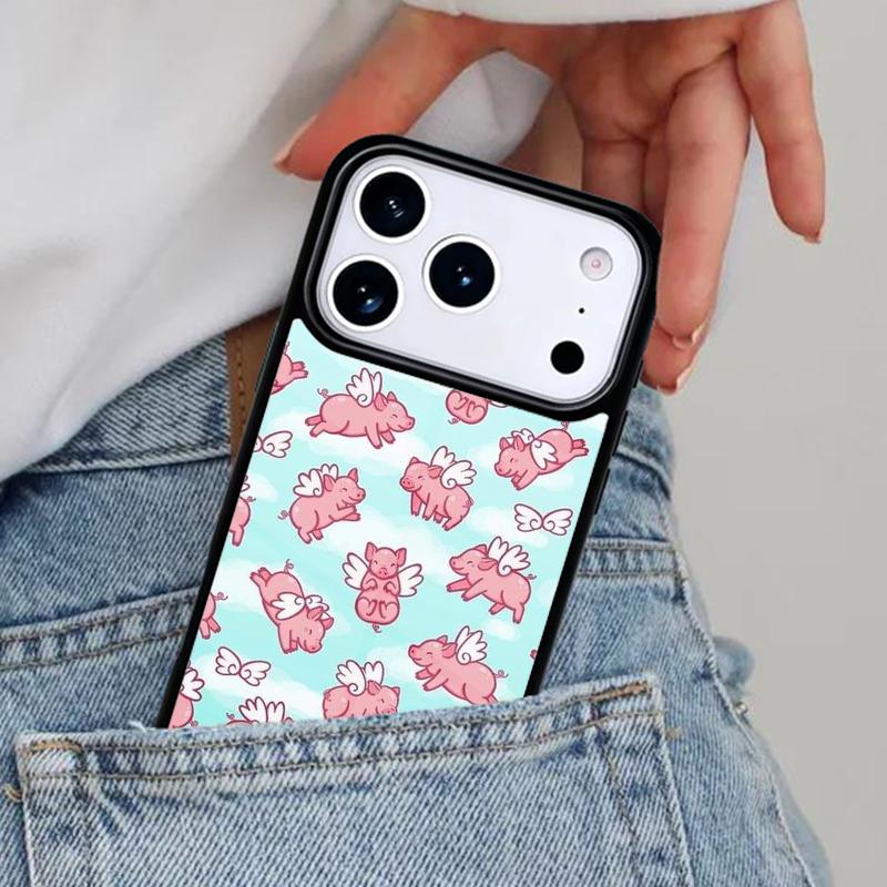 Милый чехол для телефона со свиньей для iPhone 16e 15 14 13 12 17 Pro Max Plus Air 17pro Cover Coque
