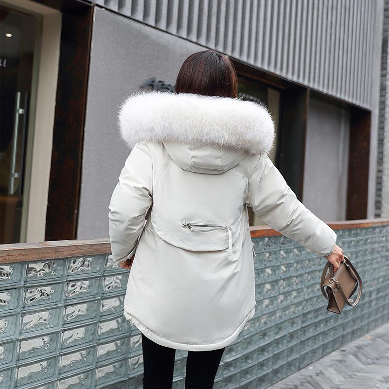 Long Padded Coat for Women, New Thickened Style with Hood, Loose Fit, Popular Jacket, Fashionable Parka Coat Suitable for Winter