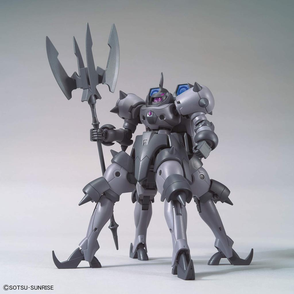Пластиковая модель Gundam Build Divers Eldrabrute в масштабе HGBDR ReRISE 1/144 с цветовой кодировкой