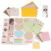 DIY Greeting Card Kits Includes 16 Cards 16 Envelopes with Decoration Accessories Handmade DIY Greeting Card Making Tool for Kid