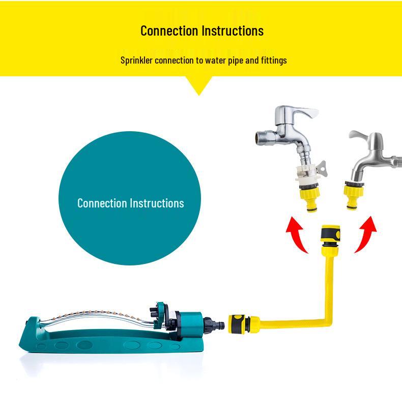 Automatic Oscillating Sprinkler for Lawn, Garden & Agriculture