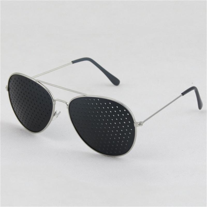 Солнцезащитные очки-обскуры в стиле ретро, очки с маленькими отверстиями, очки для улучшения зрения, унисекс