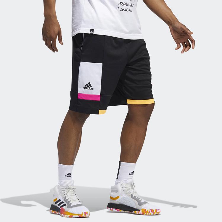 adidas Баскетбольные Шорты Мужские Черные Умеренно Прямые Брюки DZ0587