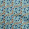 oneOone Cotton Flex Dusty Teal Green Fabric Asian Japanese Koi Fish Quilting Supplies Print Sewing Fabric By The Yard 40 Inch