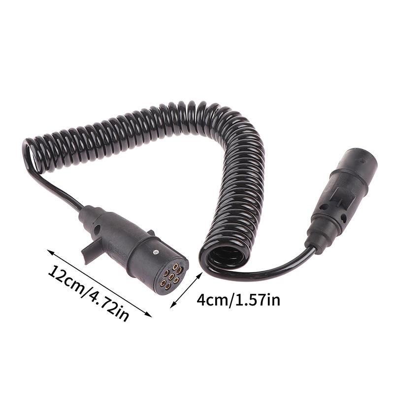 7-канальный провод для прицепа, электрический спиральный шнур, кабель для прицепа, отрывной кабель для полуприцепов, тягачей