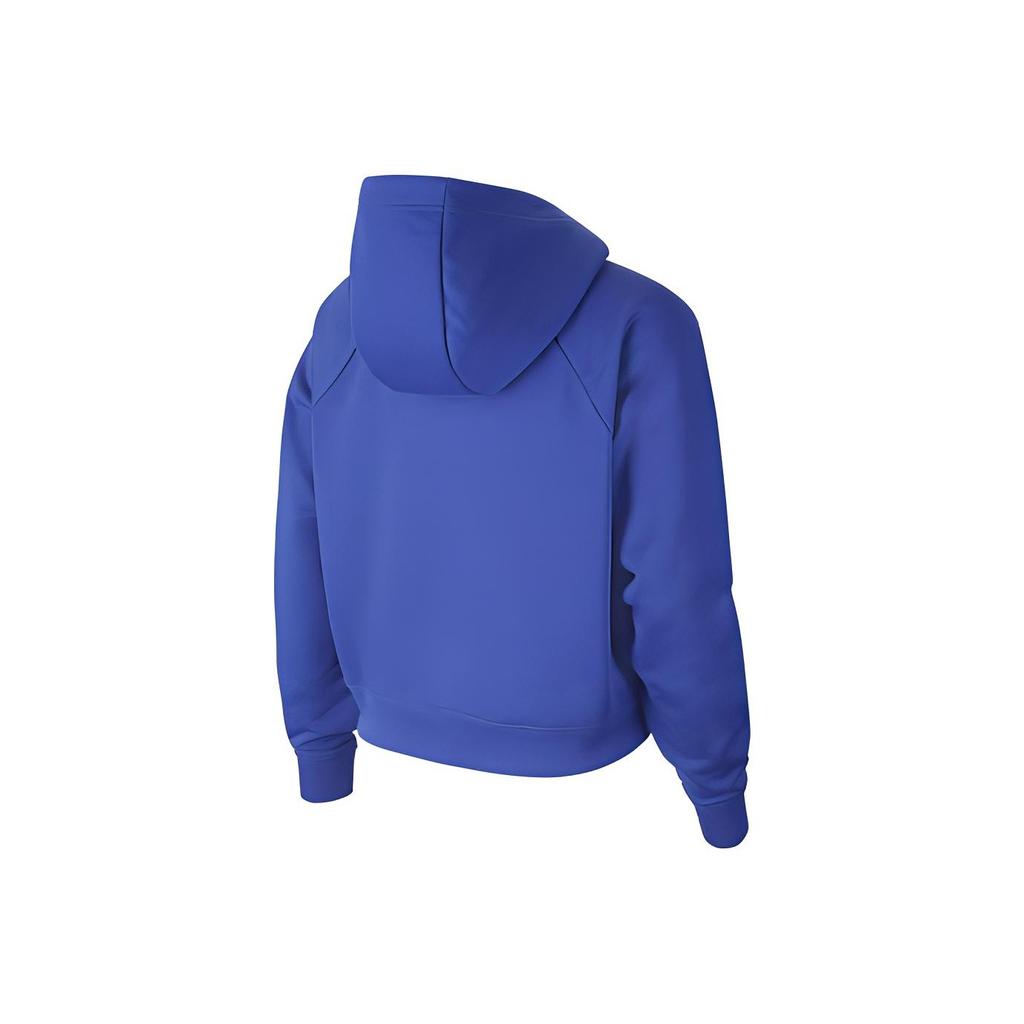 Nike Однотонная толстовка с коротким рукавом и капюшоном, женские топы, синий цвет CU5677-430