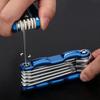 Портативный складной шестигранный ключ Allen Set Metal Метрическая система Torx Шестигранный гаечный ключ Отвертка Шестигранный ключ Высококачественный ручной инструмент