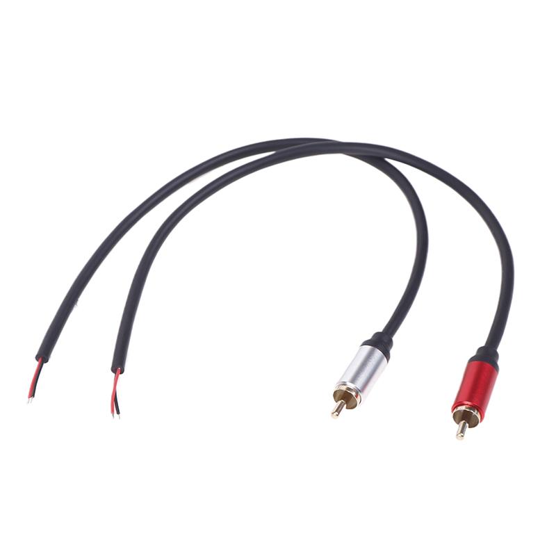 Провод динамика RCA Мужской разъем Jack Разъем для оголенного провода Открытый конец Пигтейл RCA Кабель для усилителя динамиков Аудио Видео AV Ремонт