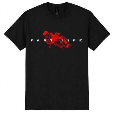 Motorcycle Graphic Tee Vintage Biker Casual Unisex Cotton