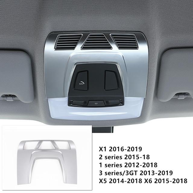 Передняя лампа для чтения автомобиля, декоративная рамка, наклейка, цветная отделка из углеродного волокна для BMW 1/2/3 серии F20 F45 F30 F34 X5 F15 X6