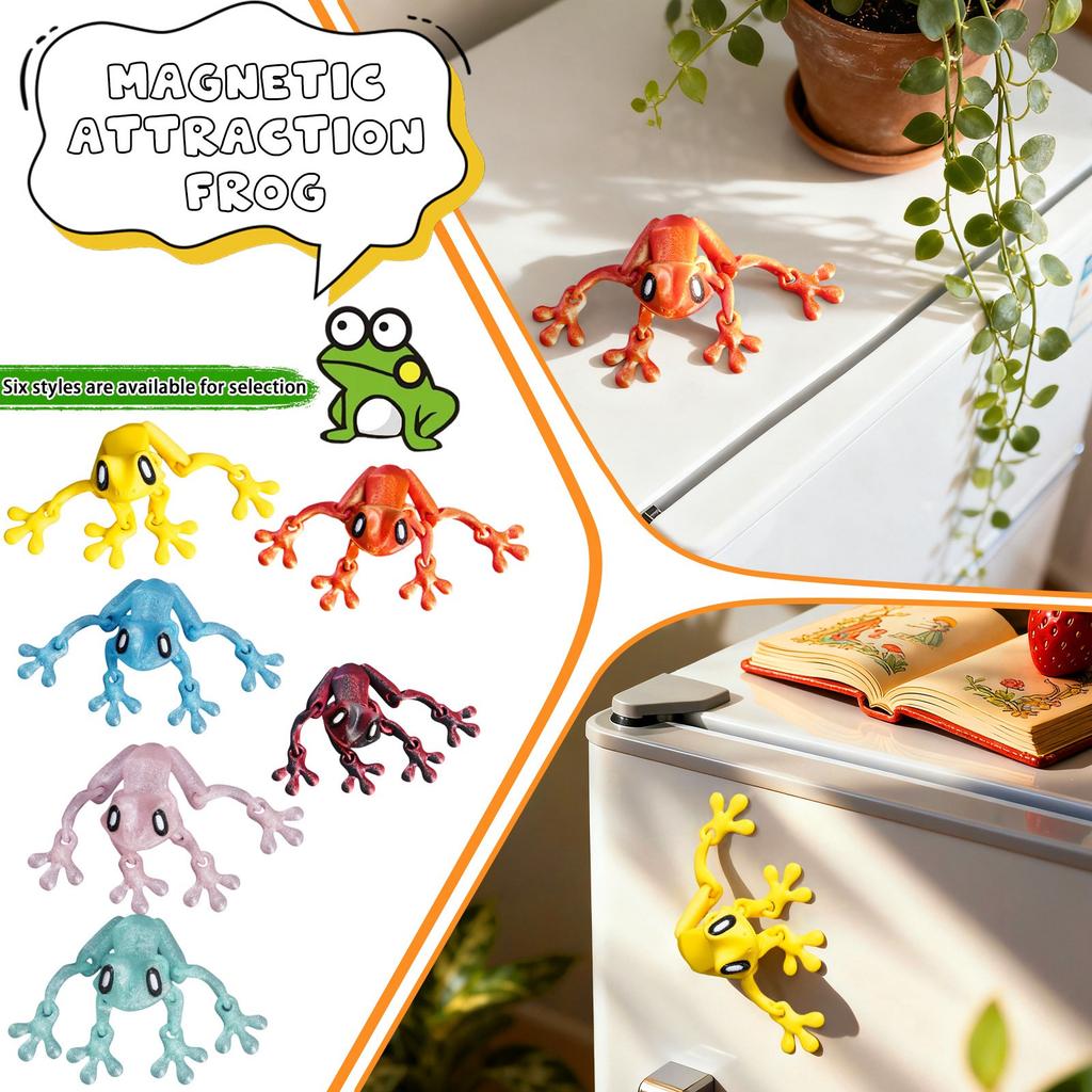 3D-печатная игрушка-магнит, Шарнирная 3D-печатная игрушка-животное, Подходит для украшения холодильника/автомобиля