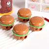 Креативные мультяшные точилки для карандашей в форме гамбургера с двумя отверстиями Инструменты для резки карандашей Школьные принадлежности Канцелярские товары для студентов Подарки